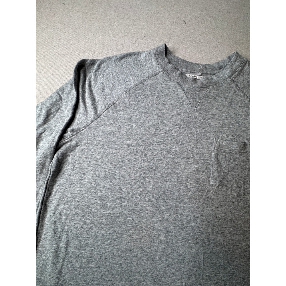 Lucky Brand Grey Label Saturday Stretch Sweatshirt Heather Grey XL Raglan Pocket